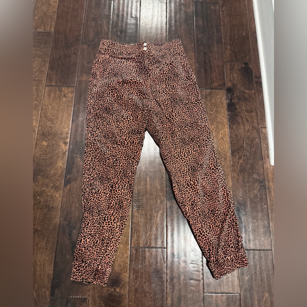 Anthropologie Animal Print Trousers